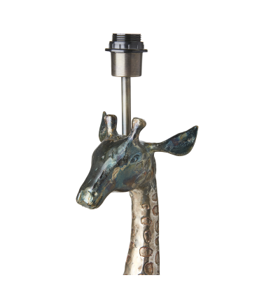 Pied de lampe en aluminium girafe