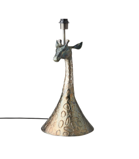 Pied de lampe en aluminium girafe