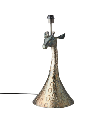 Pied de lampe en aluminium girafe