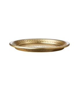 Small Gold Metal Tray for Bells