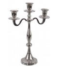 Silver 3-Arm Candle Holder