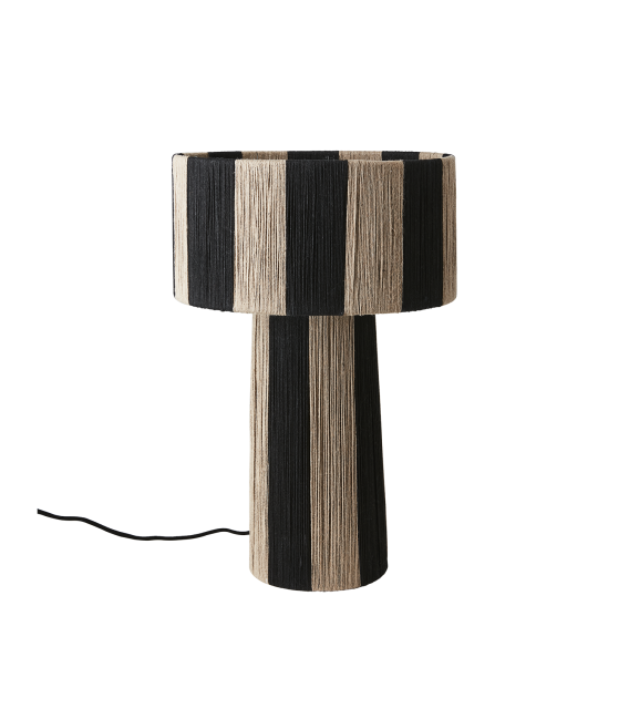 Lampe de table en jute