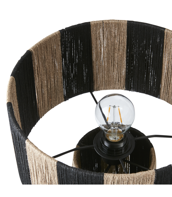 Lampe de table en jute
