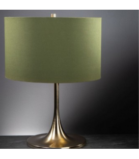 Lampe design en laiton, hauteur 55 cm