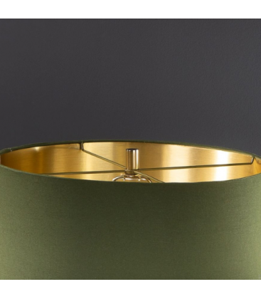 Lampe design en laiton, hauteur 55 cm