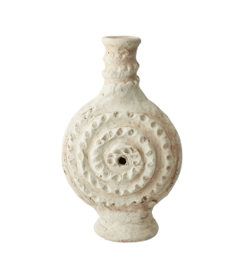 Urne céramique blanc H38 cm
