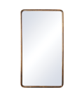 Miroir Rectangle en Cadre Cuivre Vieilli H130 cm