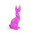 Lapin fushia H18,5 cm - Décoration de Pâques