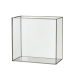 Lanterne rectangle verre et metal - Longueur 123 cm