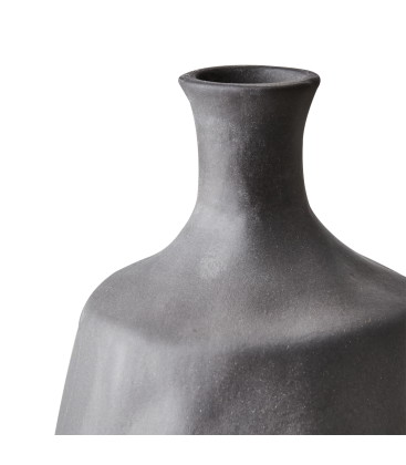 Vase gris en ceramique