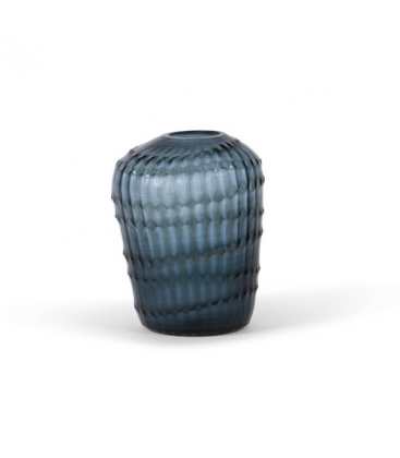 Grand vase bleu DIAMANT - coupe design