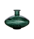 Vase en verre vert foncé H16 cm