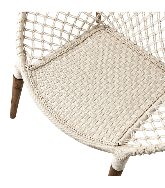Chaise en macramé