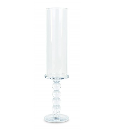 Bougeoir en verre avec tube