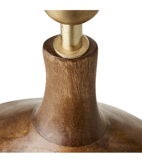 Pied de lampe bois
