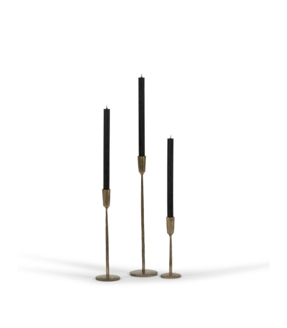 Bougeoir en laiton H20 cm