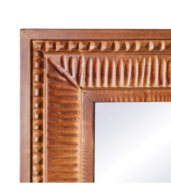 Miroir miroir en bois H90 cm - style rétro