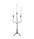 Grande chandelier en métal noir H75 cm