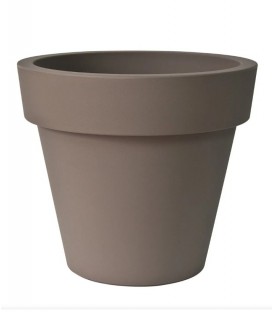 Grand cache-pot PE couleur taupe