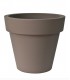 Grand cache-pot PE couleur taupe