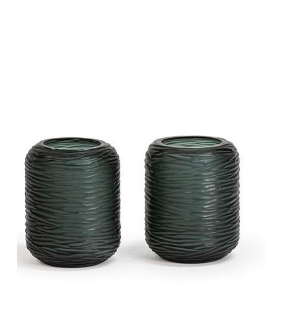 Vase soufflé avec découpe
