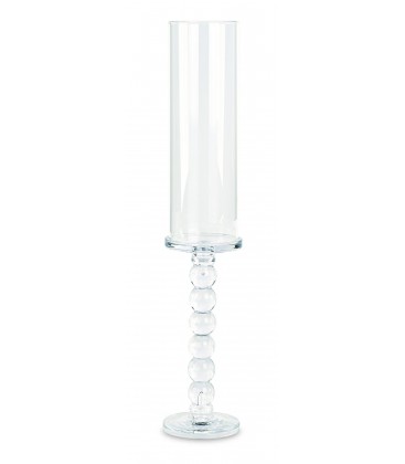 Bougeoir en verre avec tube