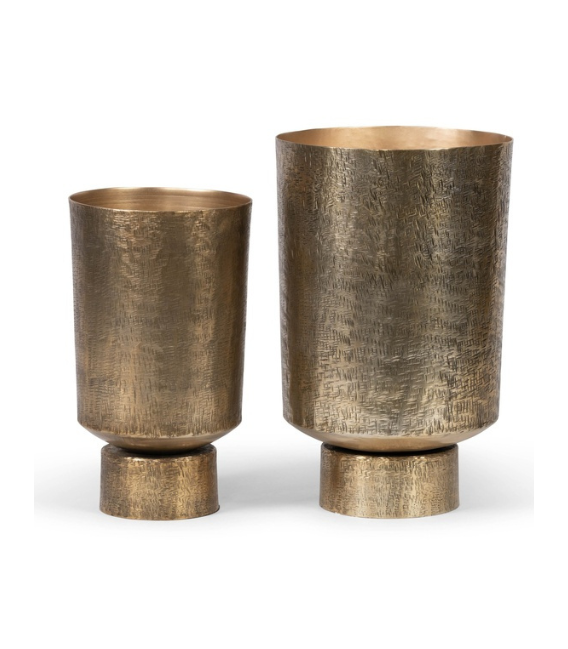 Vase rond entrecroisé