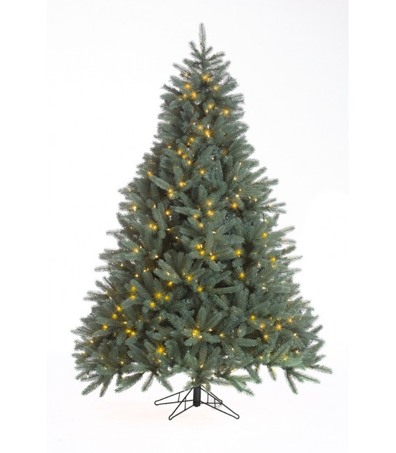 Sapin bleu avec lumière intégré H255 cm
