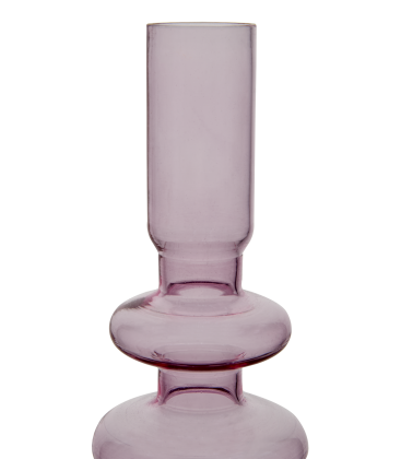 Bougeoir en verre PINK