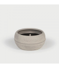 Bougie d’extérieur – Cire noire dans bol en terre cuite – Ø 24 cm