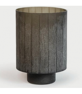 Vase design en verre fumé