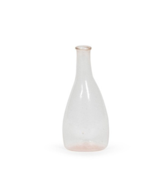 soliflore en verre rose