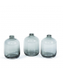 Soliflore en verre fumé - lot de 6 pièces