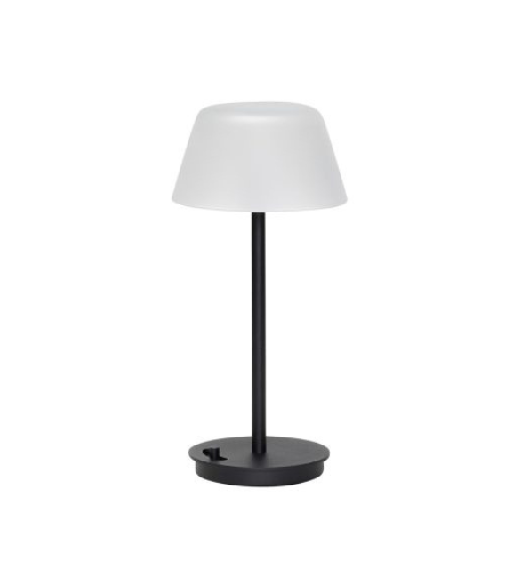 Lampe portative Salon – Verre noir dépoli