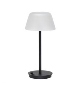 Lampe portative Salon – Verre noir dépoli