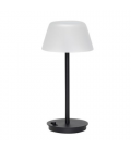 Lampe portative Salon – Verre noir dépoli