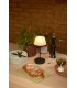Lampe portative Salon – Verre noir dépoli