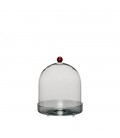 Cloche décorative Flora – Verre fumé ambre