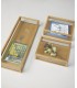 Boîte Vitrine "View" – Format Large, Bois Naturel & Verre
