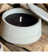 Bougie Extérieure parfumée dans un pot de terre gris avec couvercle