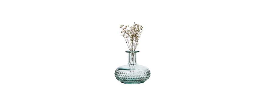 Glass vases and containers